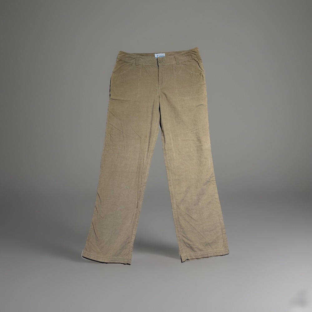 columbia sportwear tan beige corduroy‎ lightweight pants, women's 12